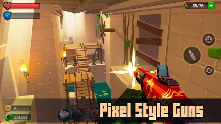 Mở khóa bản đồ mới trong Pixel Combat MOD