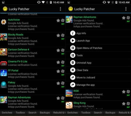 Mod game và ứng dụng trên Lucky Patcher