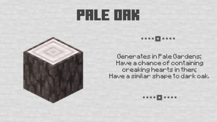 Pale Moss trong Minecraft Beta 1.21.50.28