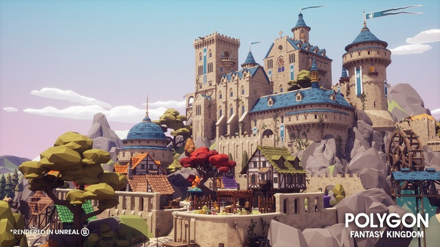 Thế giới rộng lớn trong Polygon Fantasy MOD