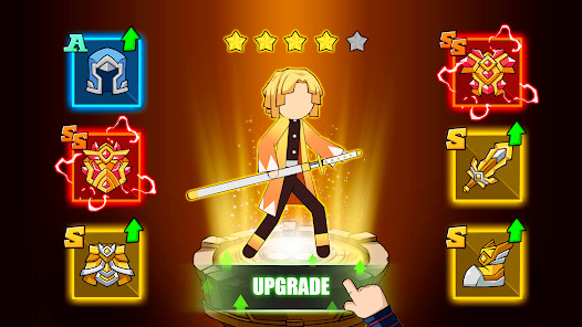 Bộ sưu tập chiến binh Stickman đa dạng trong Stick Demon Fight