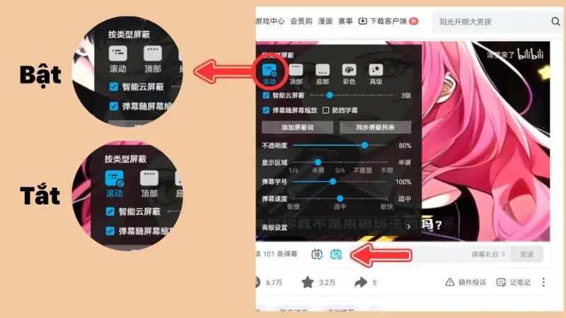 Hướng dẫn tải Bilibili Trung Quốc trên điện thoại - tương tác trực tiếp
