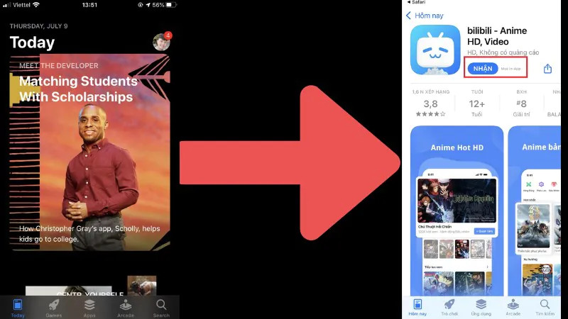 Hướng dẫn tải Bilibili Trung Quốc trên điện thoại - thiết bị IOS - hình 3