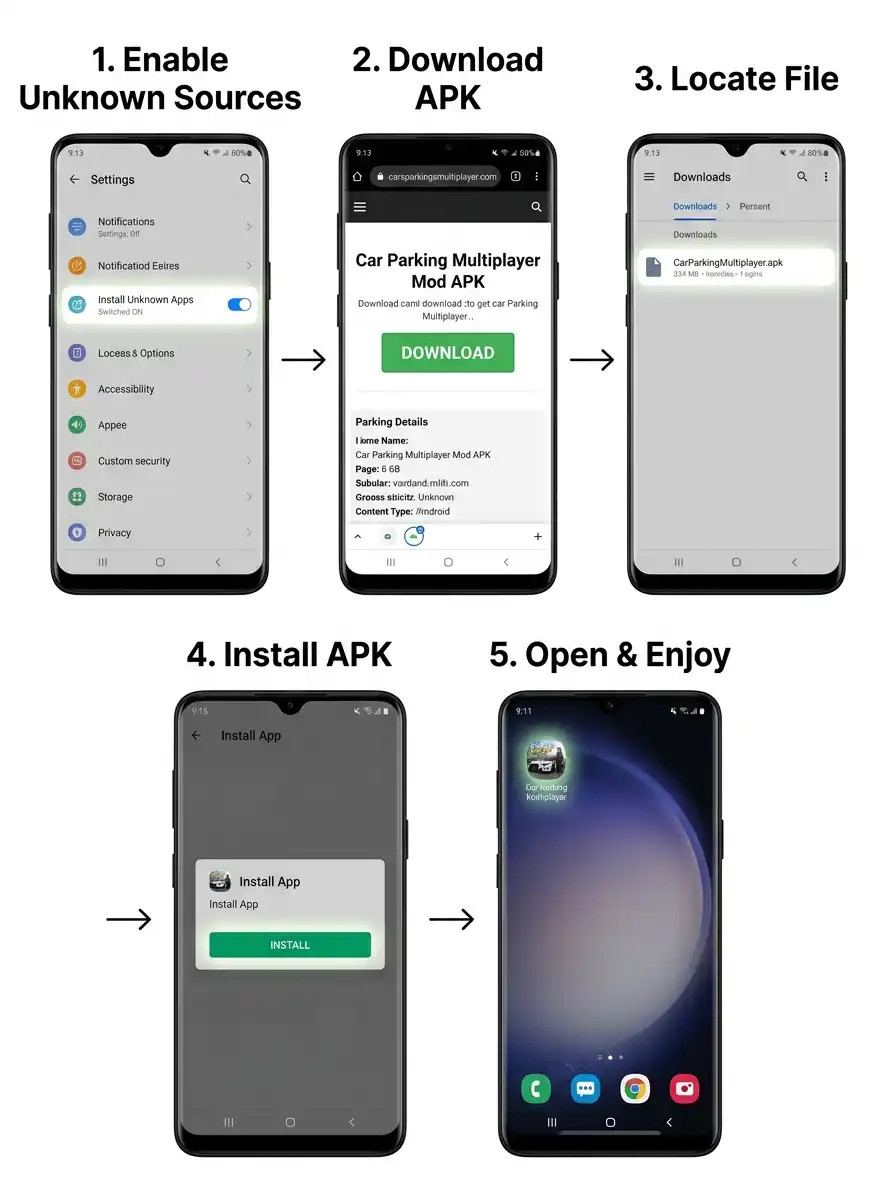 Car Parking Multiplayers Apk Installation Guide