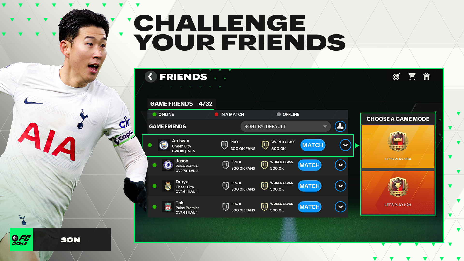 Giao diện người dùng của game FIFA 24